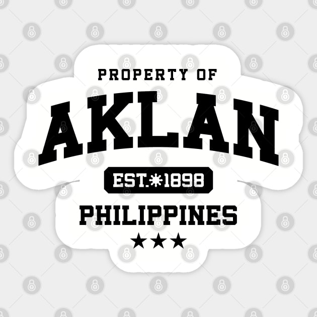 Aklan - Property of the Philippines Shirt Sticker by pinoytee